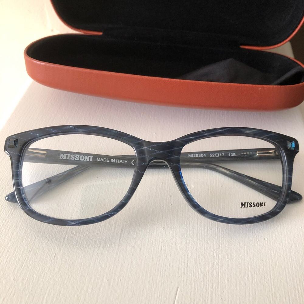 New Missoni Frames Eyeglasses Blue 52/17